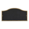 Address Plaque with Gentle Arch Top Displays House Number and Street