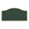 Address Plaque with Gentle Arch Top Displays House Number and Street