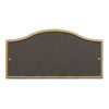 Address Plaque with Gentle Arch Top Displays House Number and Street