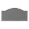 Address Plaque with Gentle Arch Top Displays House Number and Street