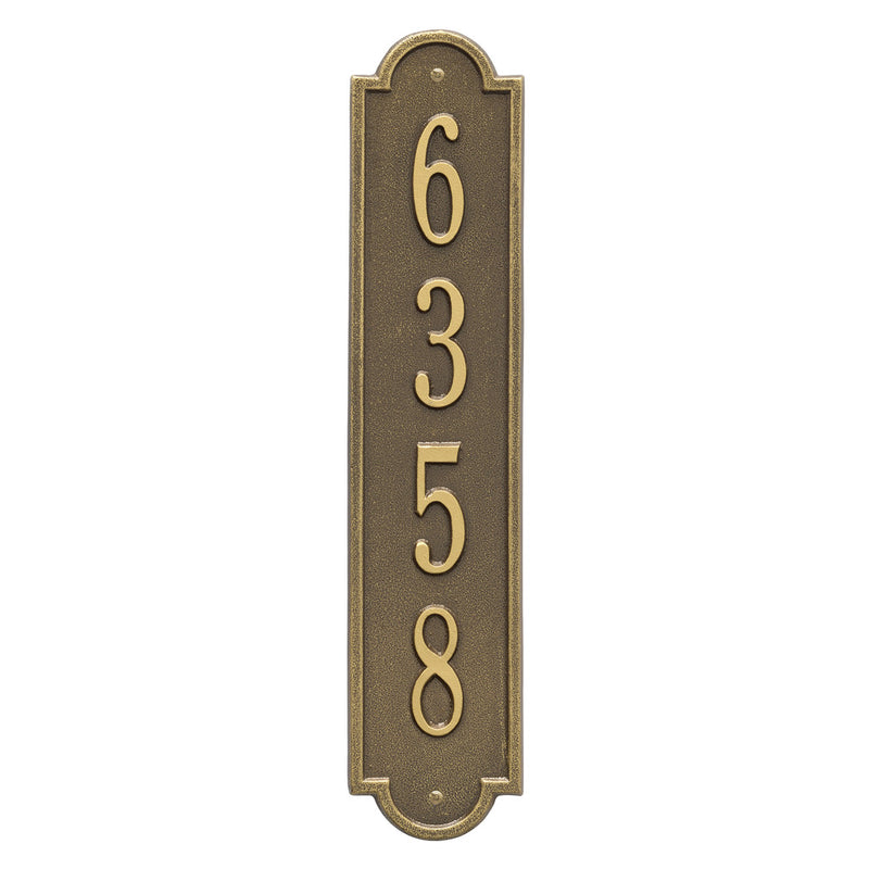 Vertical Address Plaque