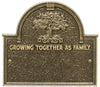 Family Plaque with Name and Date Established - Growing Together As Family