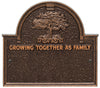 Family Plaque with Name and Date Established - Growing Together As Family