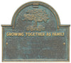 Family Plaque with Name and Date Established - Growing Together As Family